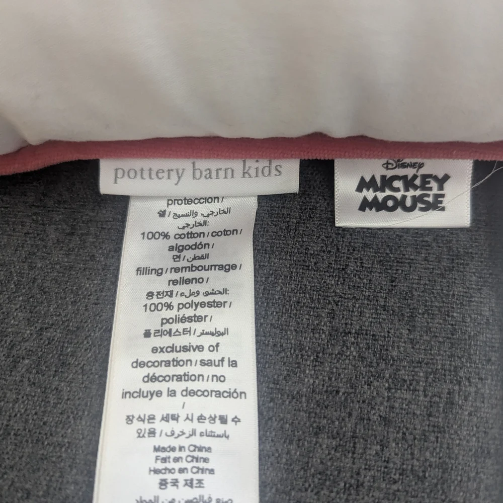 Pottery Barn Kids Holiday Disney Mickey And Minnie Mouse Pillows